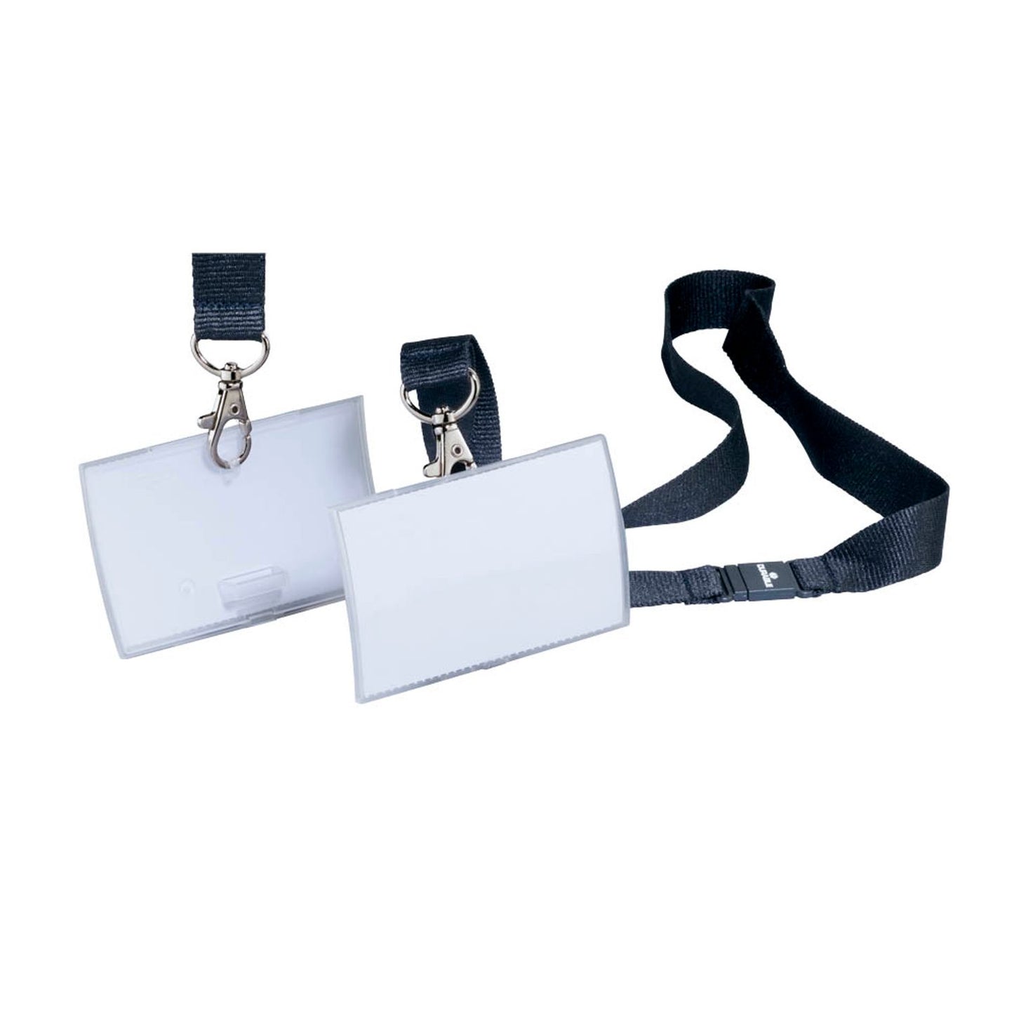 DURABLE Click Fold Namensschilder mit Textilband 9,0 x 5,4 cm | 821719 | 1 Pack = 10 St.