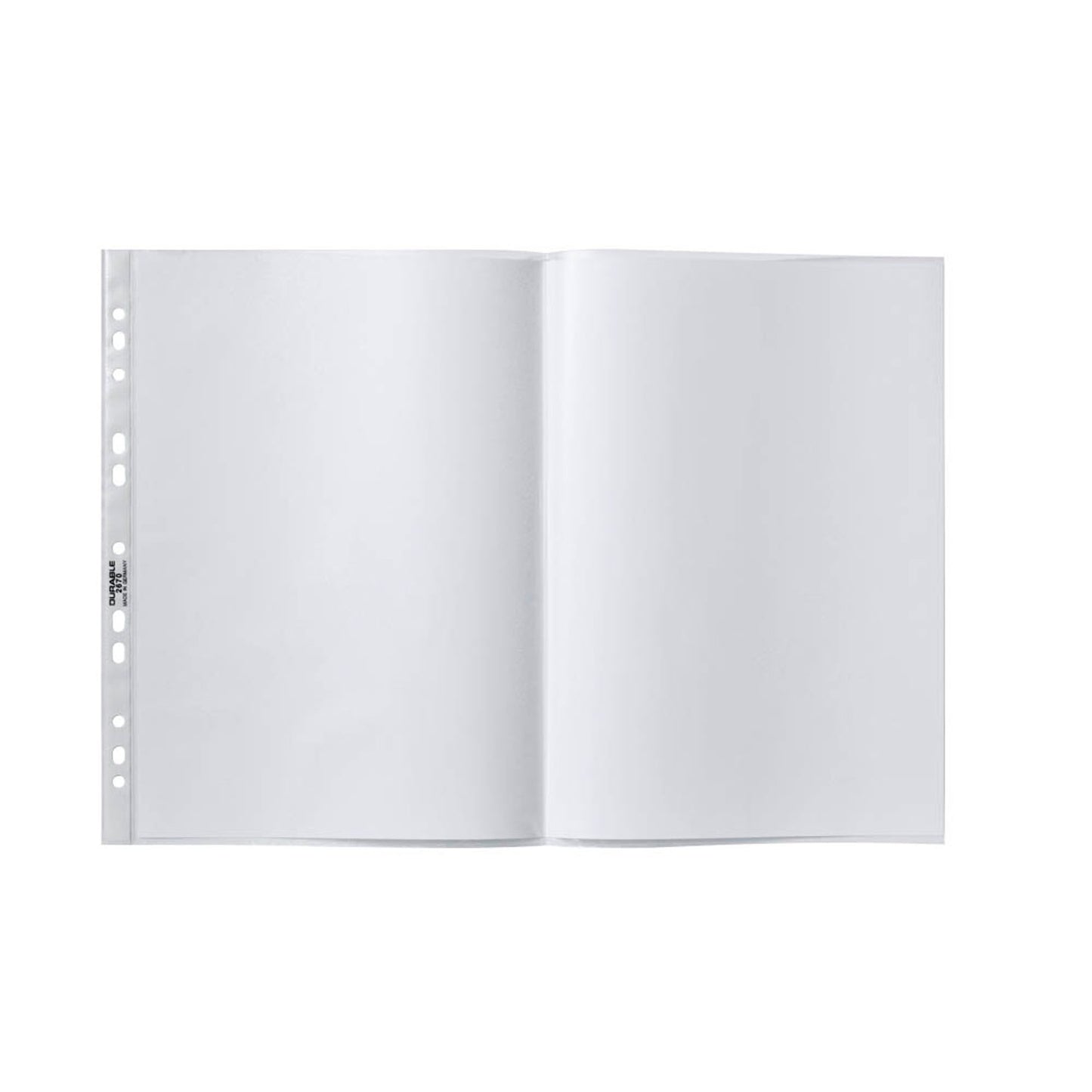 DURABLE Prospekthüllen DIN A3 transparent genarbt 0,06 mm | 267019 | 1 Pack = 50 St.