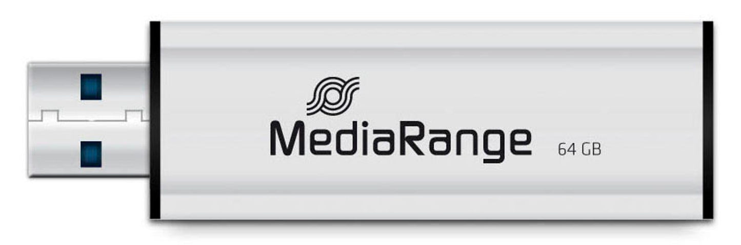 MediaRange USB-Stick schwarz, silber