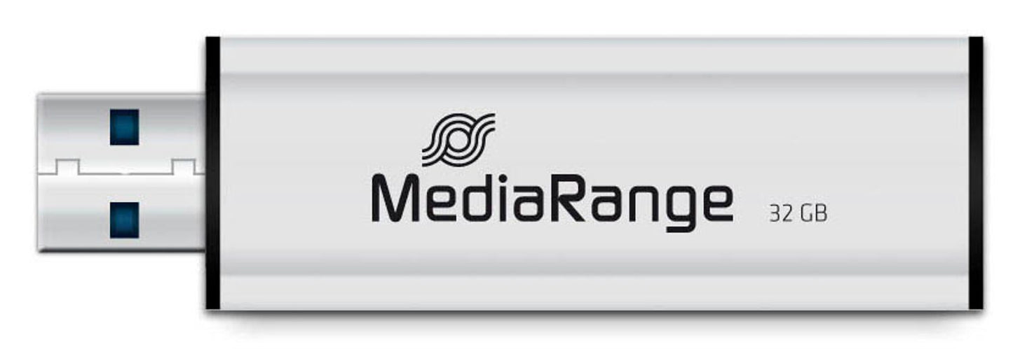 MediaRange USB-Stick schwarz, silber