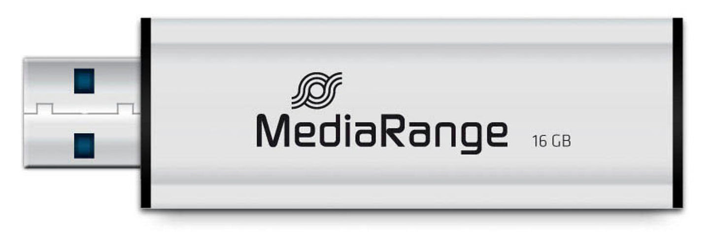MediaRange USB-Stick schwarz, silber