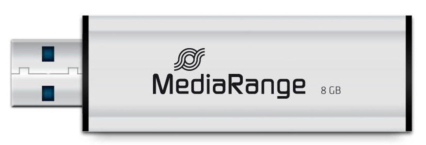 MediaRange USB-Stick schwarz, silber