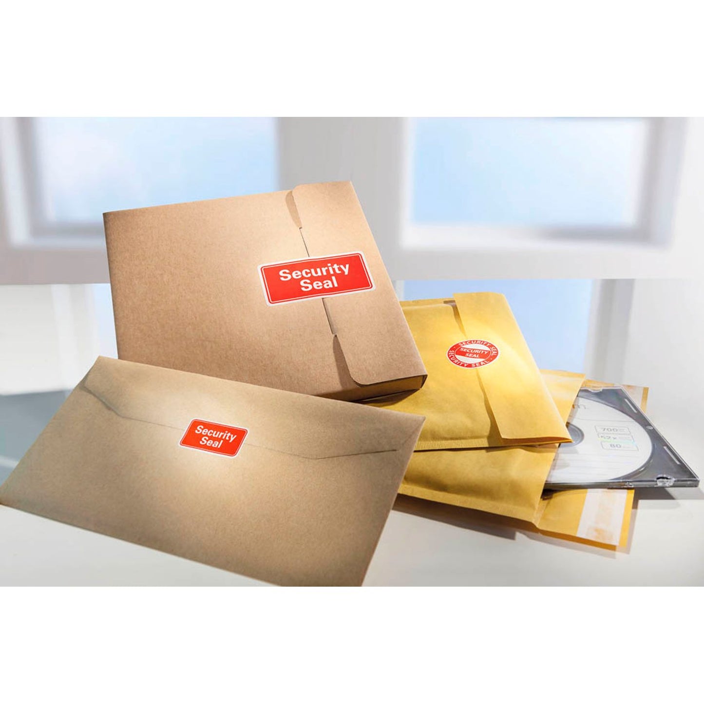 AVERY Zweckform Sicherheitssiegel rot »Security Seal« 38,0 x 20,0 mm | 7311 | 1 Pack = 200 Etiketten