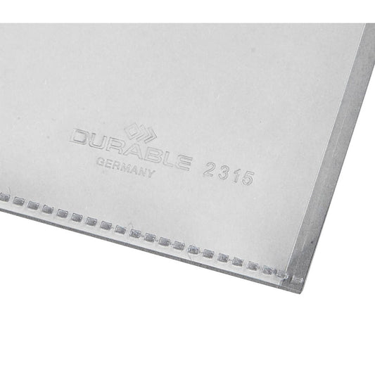 DURABLE Sichthüllen DIN A4 glasklar glatt 0,15 mm | 231519 | 1 Pack = 100 St.