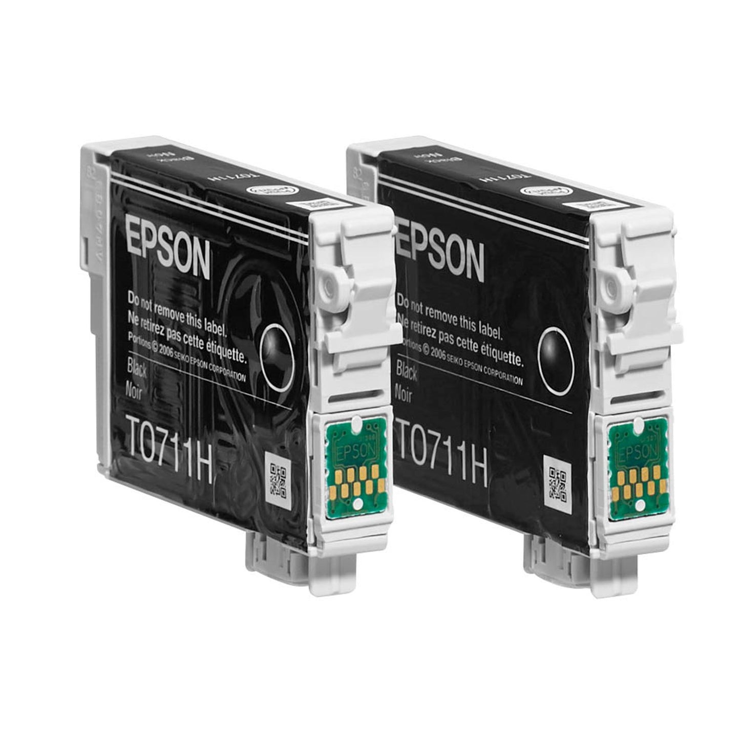 EPSON T0711H schwarz Druckerpatronen, 2er-Set | C13T07114H10 | 1 Pack = 2 St.