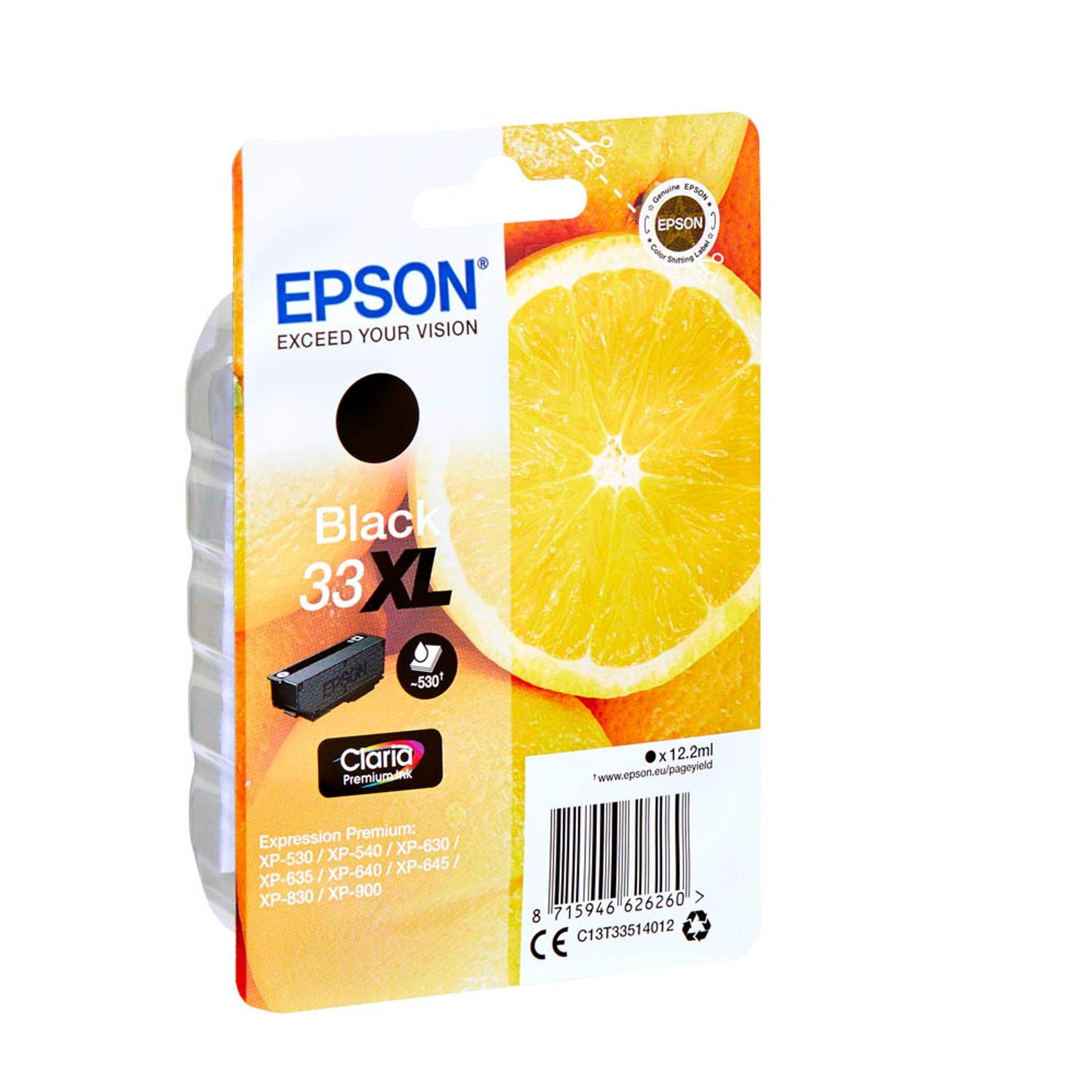 EPSON 33XL / T3351XL schwarz Druckerpatrone | C13T33514012