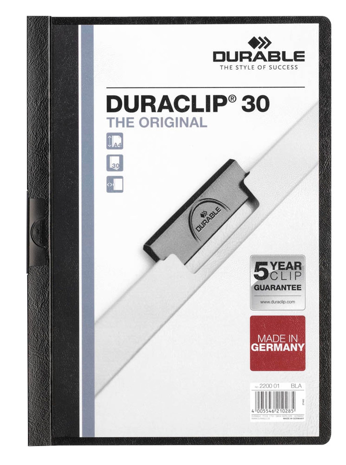 25 DURABLE Klemmhefter DURACLIP