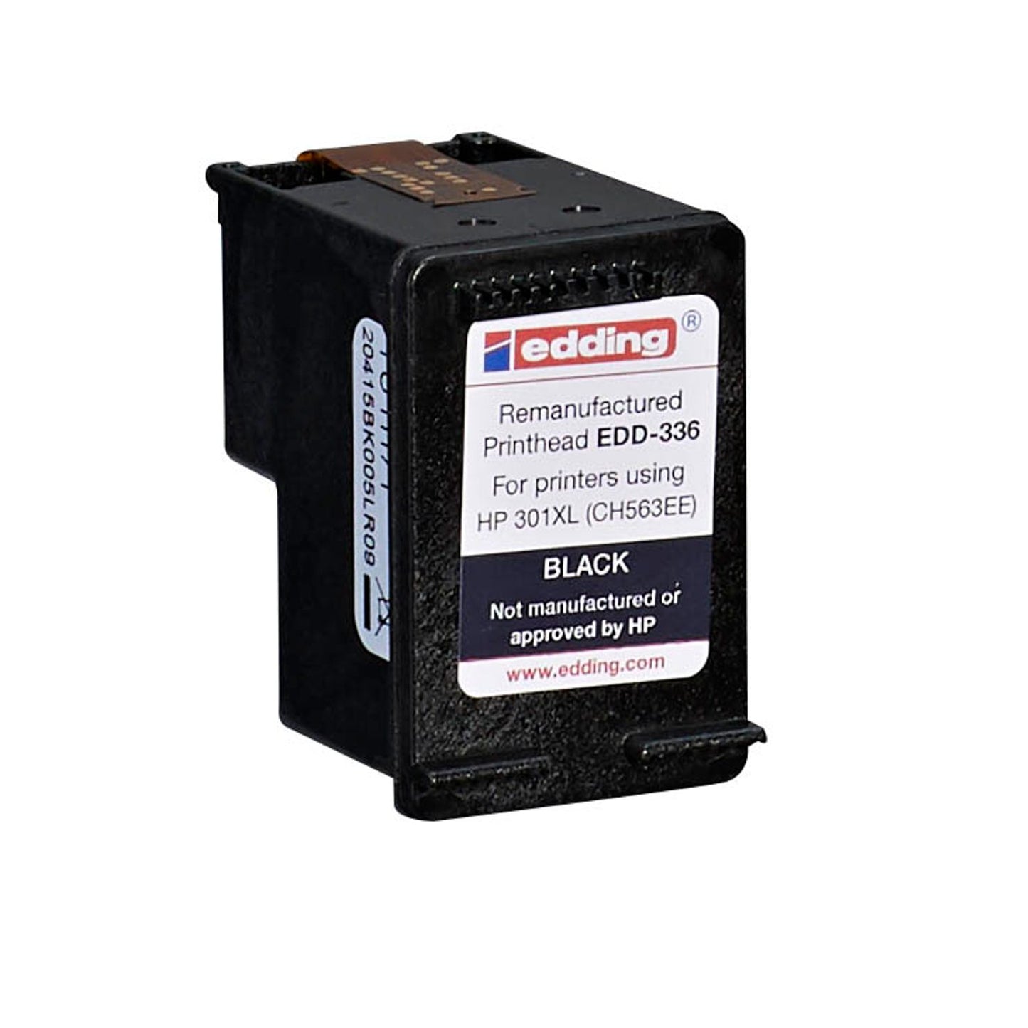 edding EDD-336 schwarz Druckerpatrone kompatibel zu HP 301XL (CH563EE) | 18-336