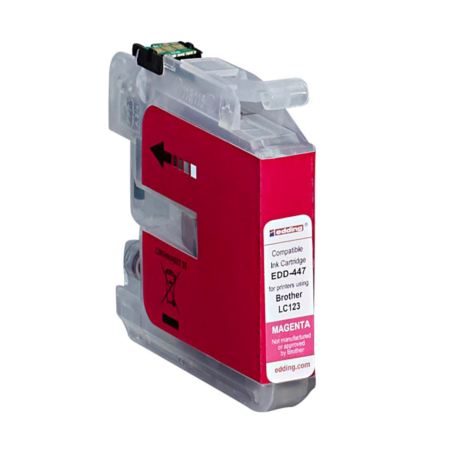 edding EDD-447 magenta Druckerpatrone kompatibel zu brother LC-123M | 18-447/18-447-01