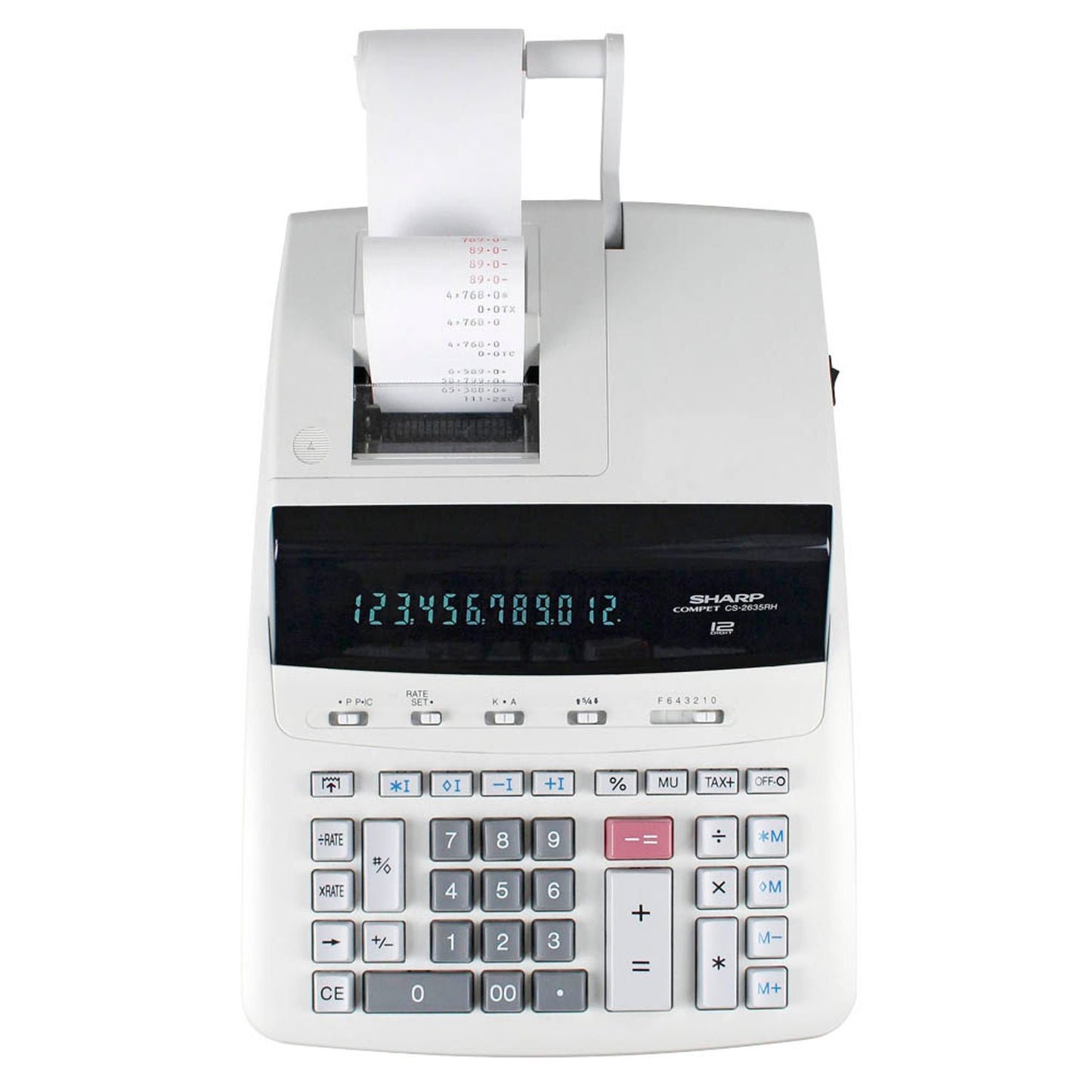 SHARP CS-2635RH-GYSE Tischrechner druckend lichtgrau | SH-CS2635RHGYSE