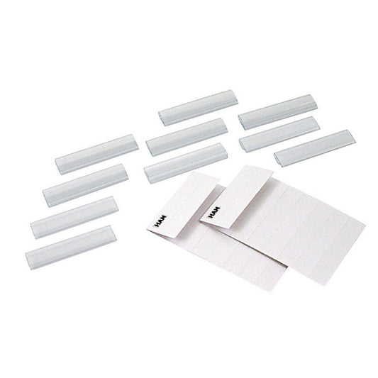 HAN Beschriftungsschilder mit Clip transparent | 1021 | 1 Pack = 10 St.