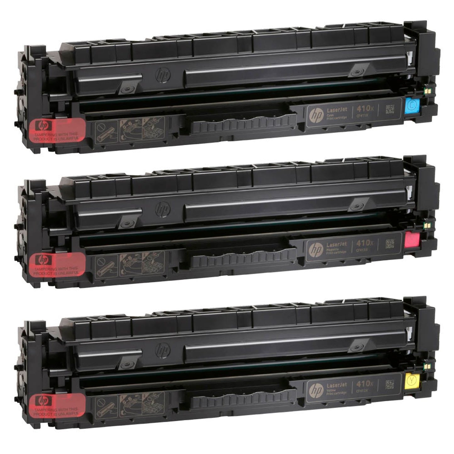 HP 410X () cyan, magenta, gelb Tonerkartuschen, 3er-Set | CF252XM | 1 Pack = 3 St.