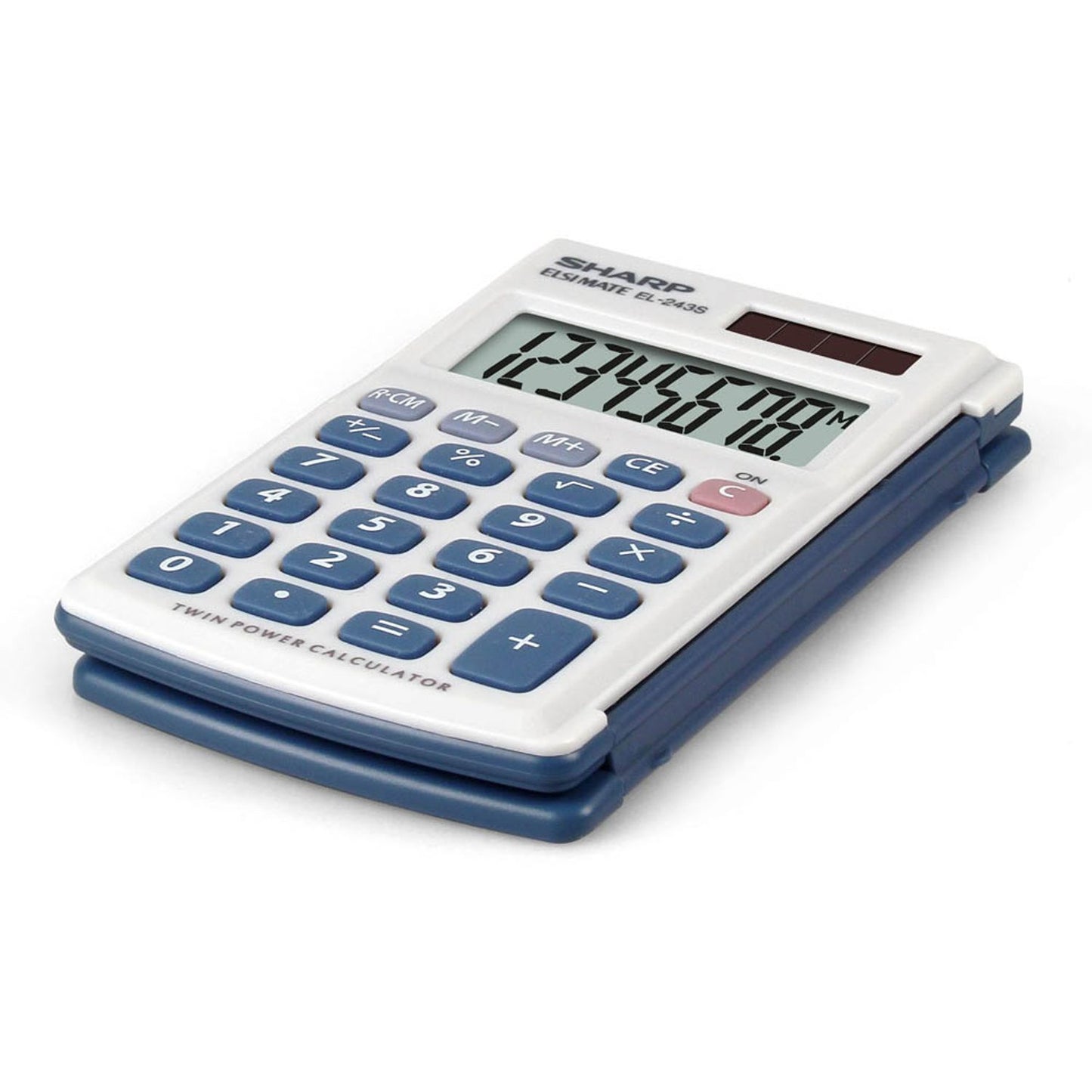 SHARP EL-243S Taschenrechner grau/blau | SH-EL243S