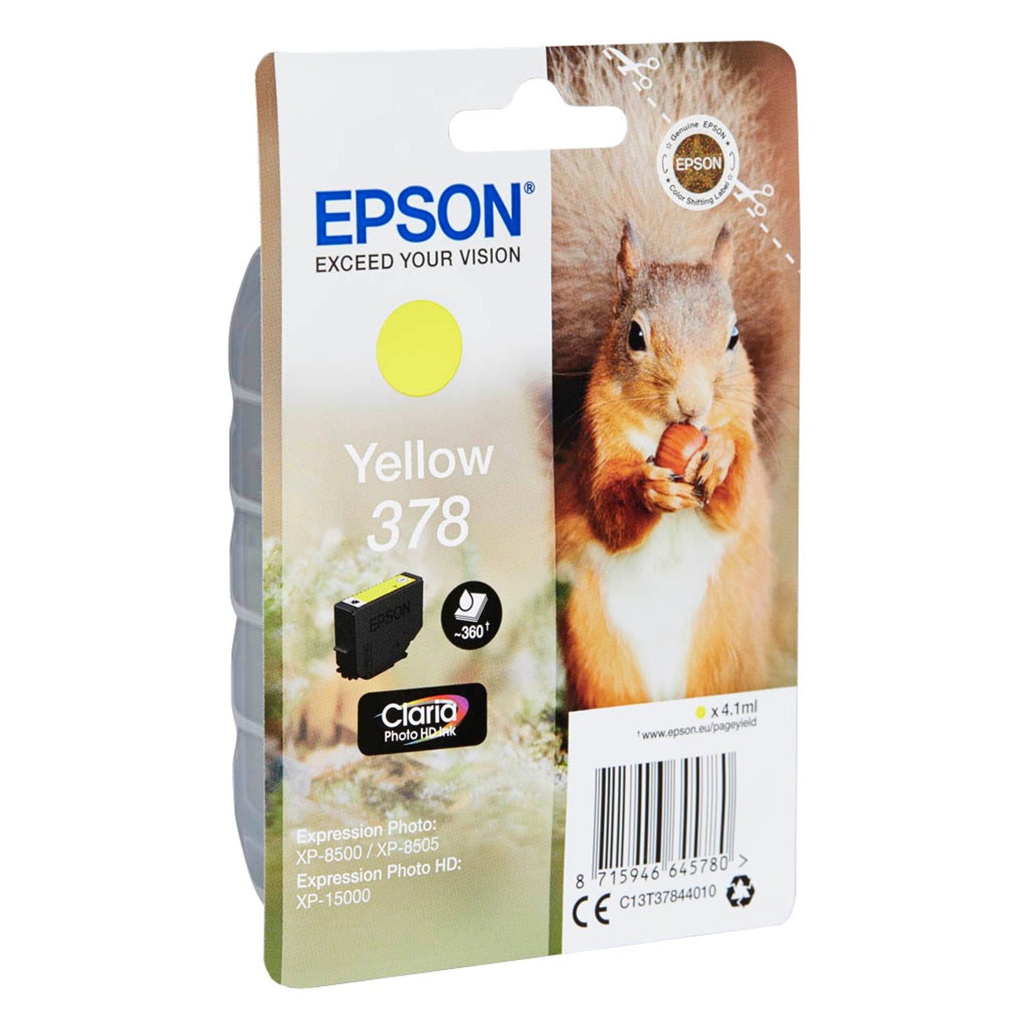 EPSON 378/T37844 gelb Druckerpatrone | C13T37844010