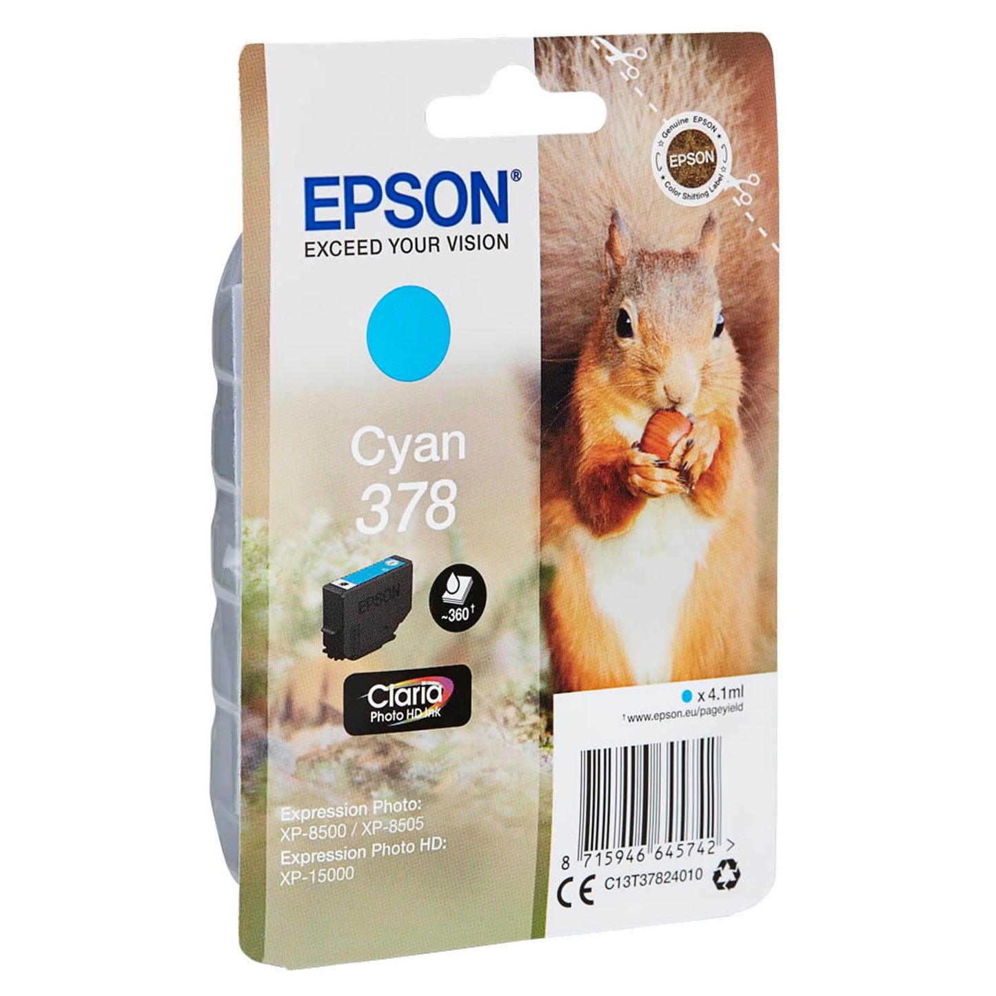 EPSON 378/T37824 cyan Druckerpatrone | C13T37824010