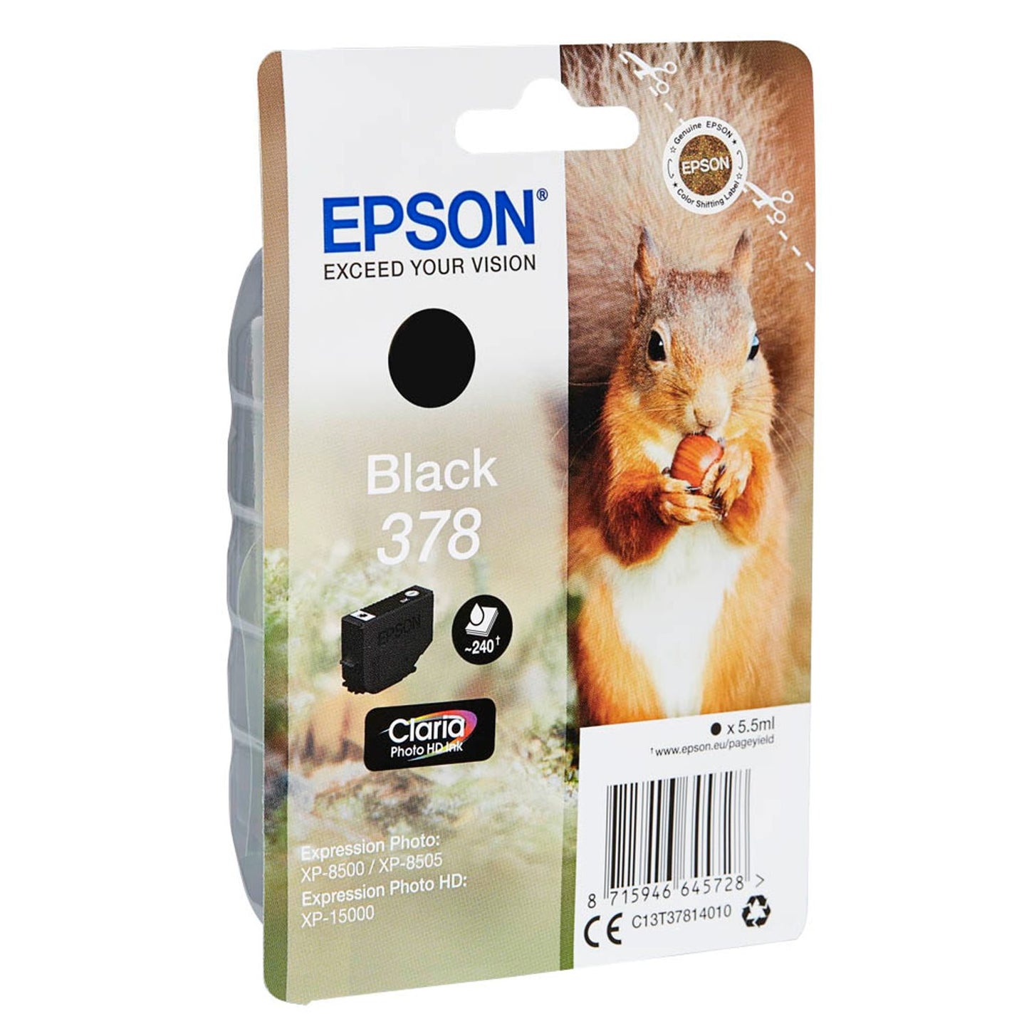 EPSON 378/T37814 schwarz Druckerpatrone | C13T37814010