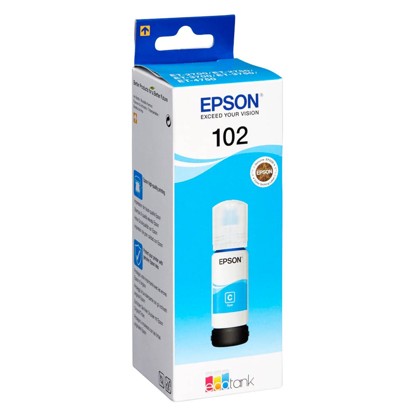EPSON 102/T03R24 cyan Tintenflasche | C13T03R240