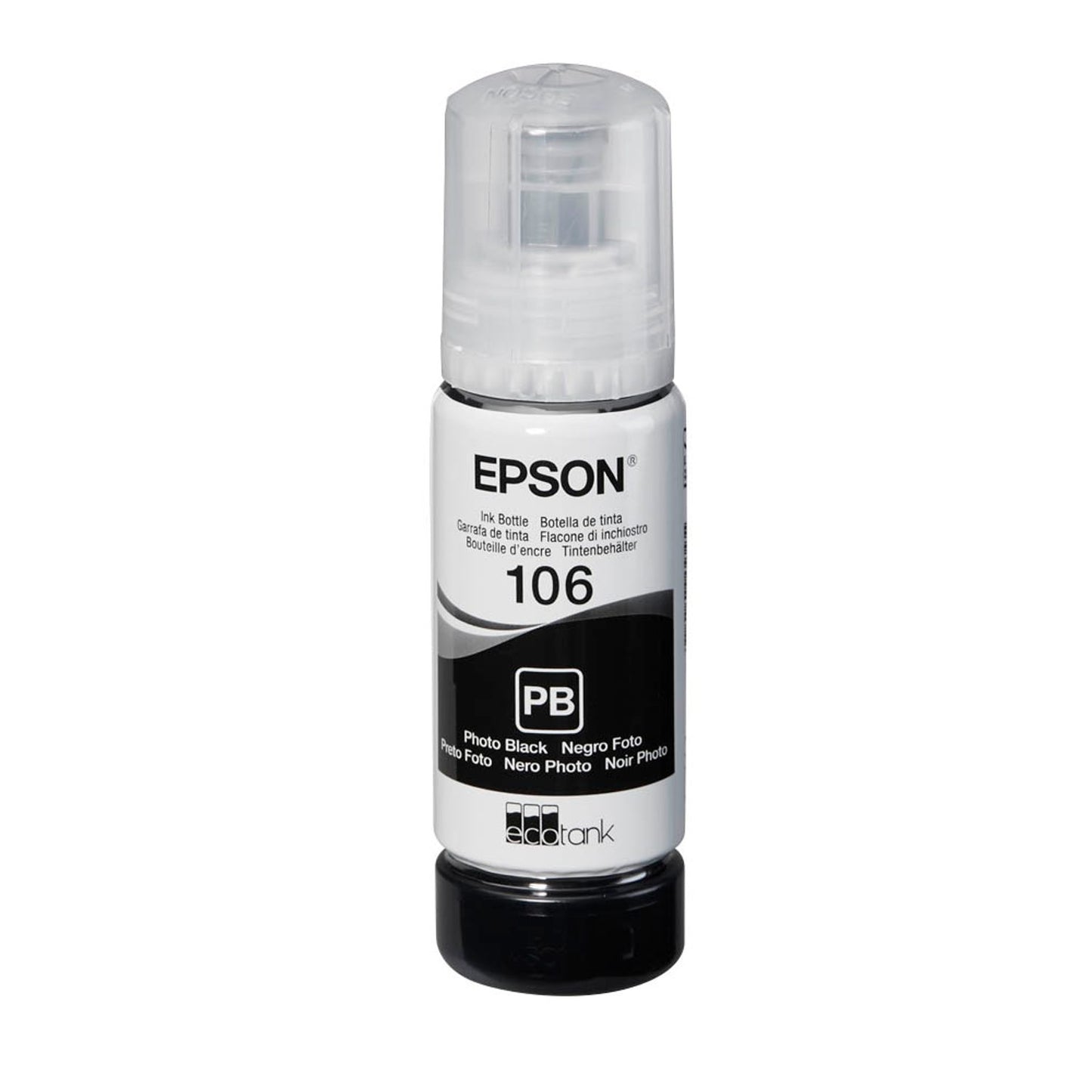 EPSON 106/T00R14 Foto schwarz Tintenflasche | C13T00R140