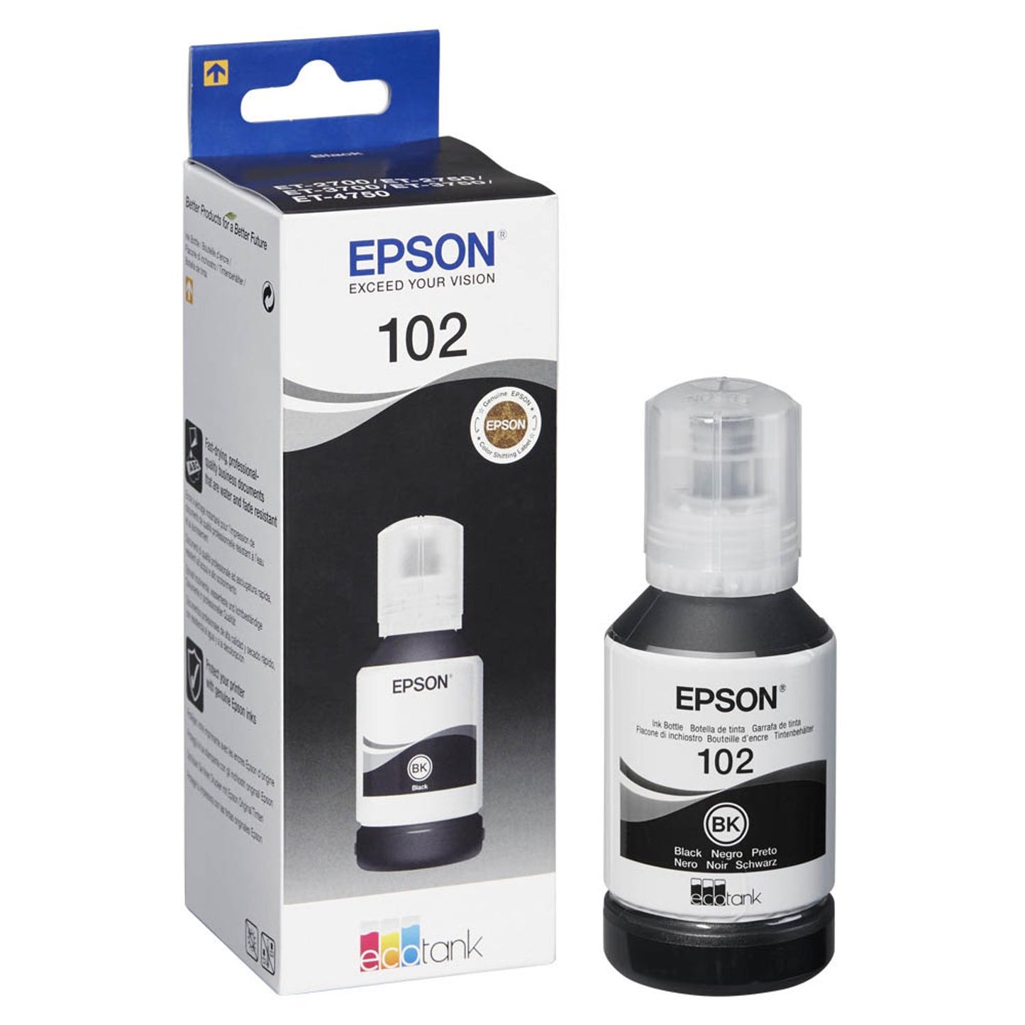 EPSON 102/T03R14 schwarz Tintenflasche | C13T03R140