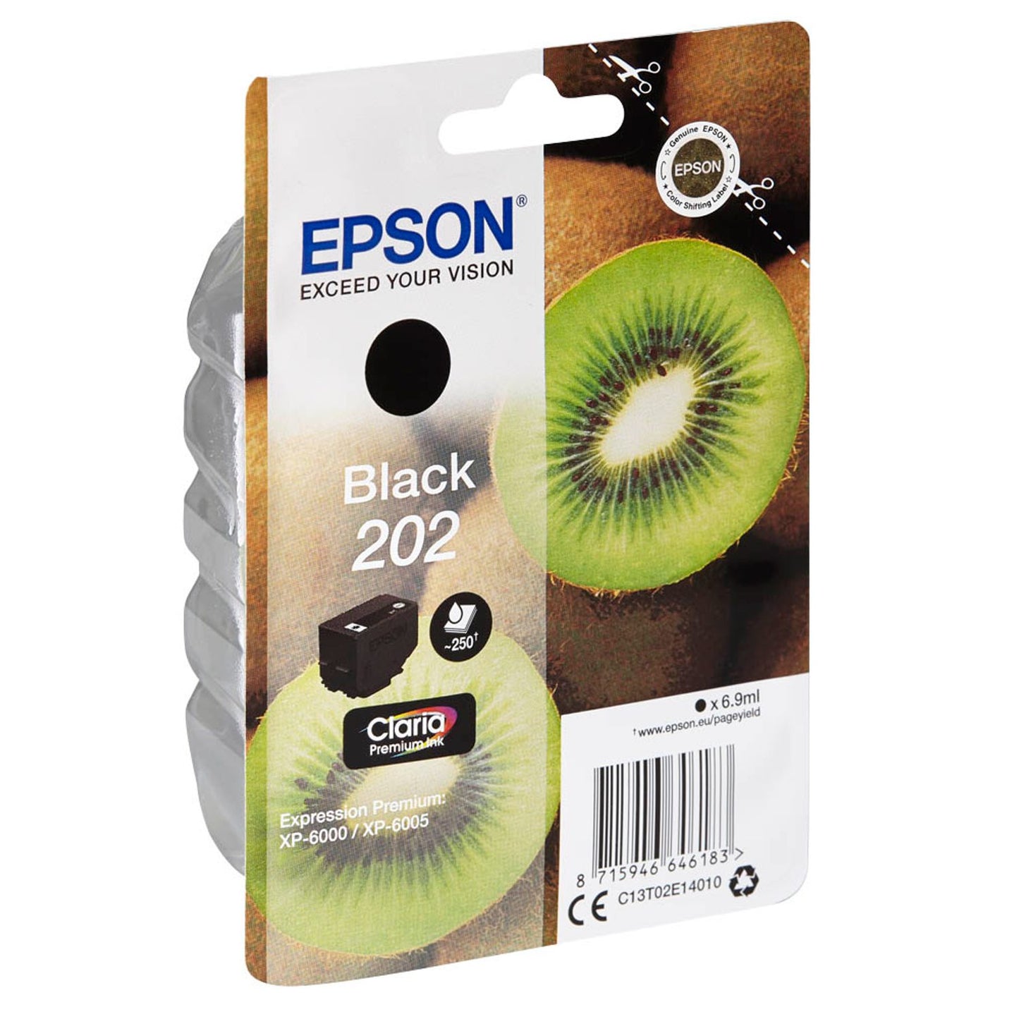 EPSON 202/T02E14 schwarz Druckerpatrone | C13T02E14010
