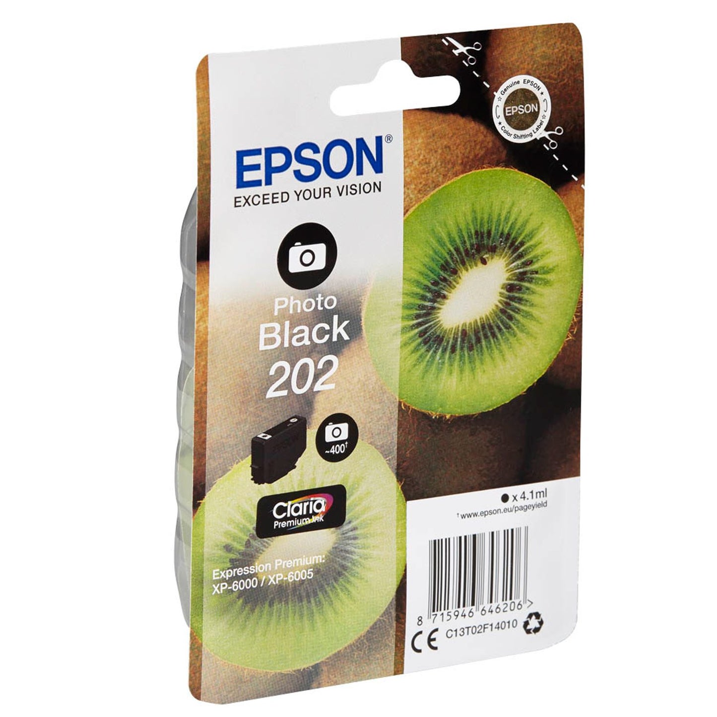 EPSON 202/T02F14 Foto schwarz Druckerpatrone | C13T02F14010
