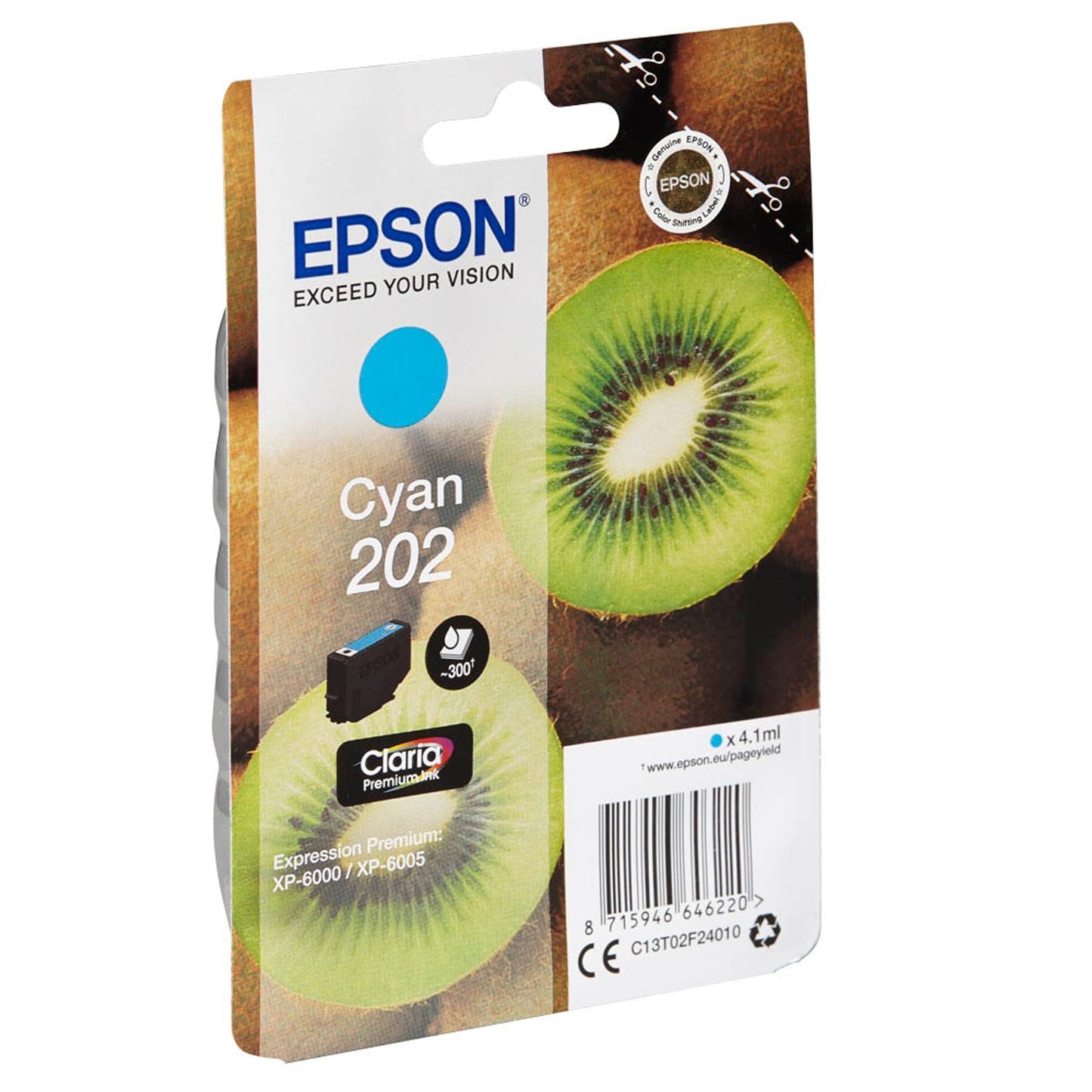 EPSON 202/T02F24 cyan Druckerpatrone | C13T02F24010