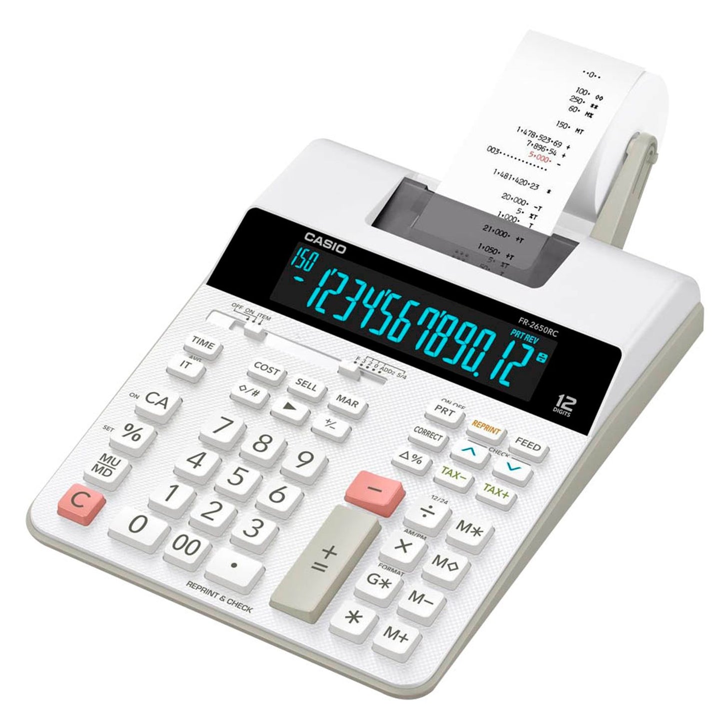 CASIO Tischrechner druckend weiß | FR-2650RC