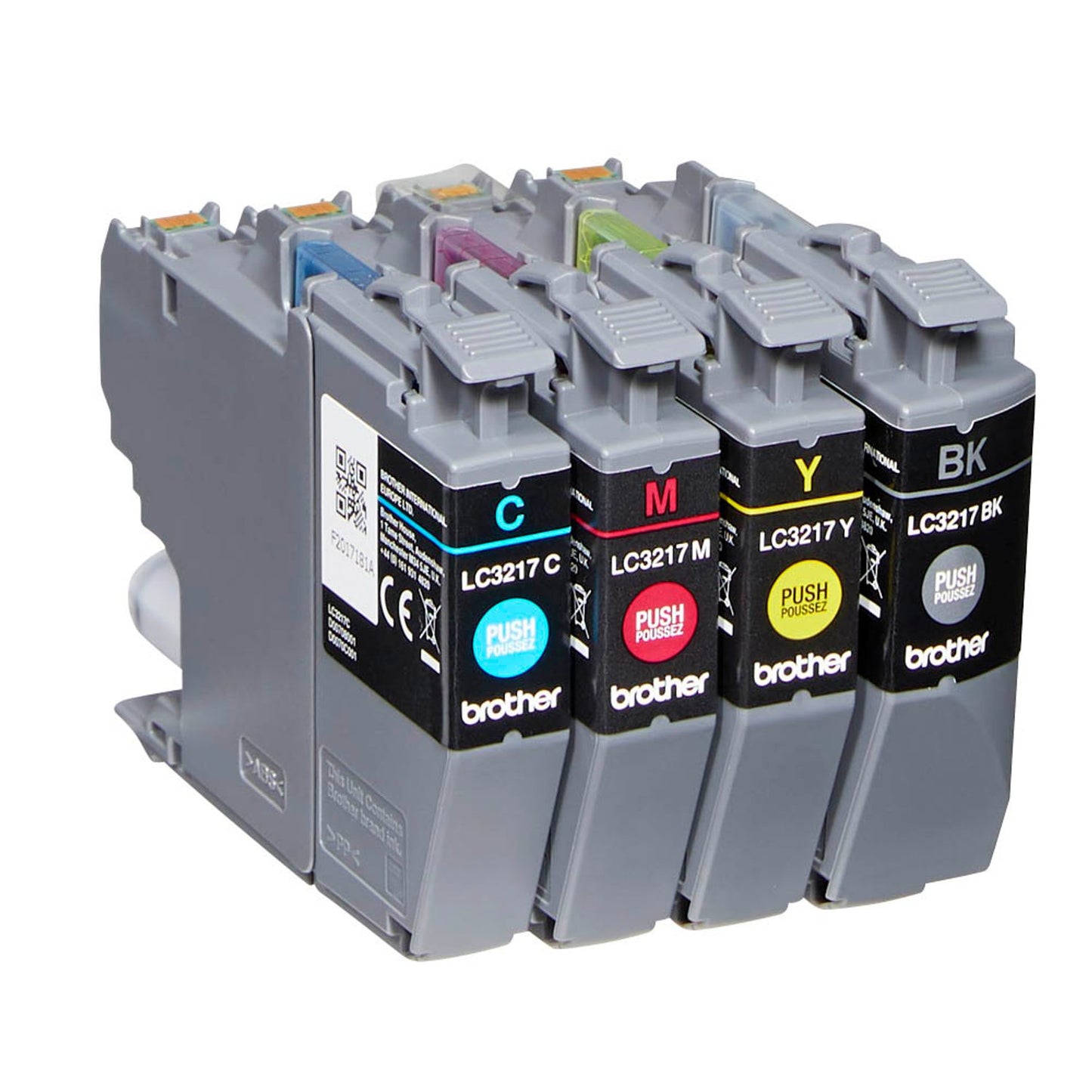 brother LC-3217VALDR schwarz, cyan, magenta, gelb Druckerpatronen, 4er-Set | LC3217VALDR | 1 Pack = 4 St.