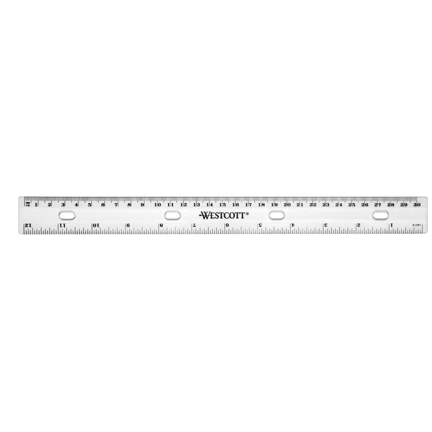 WESTCOTT Lineal 31,0 cm, transparent | E-10140 00
