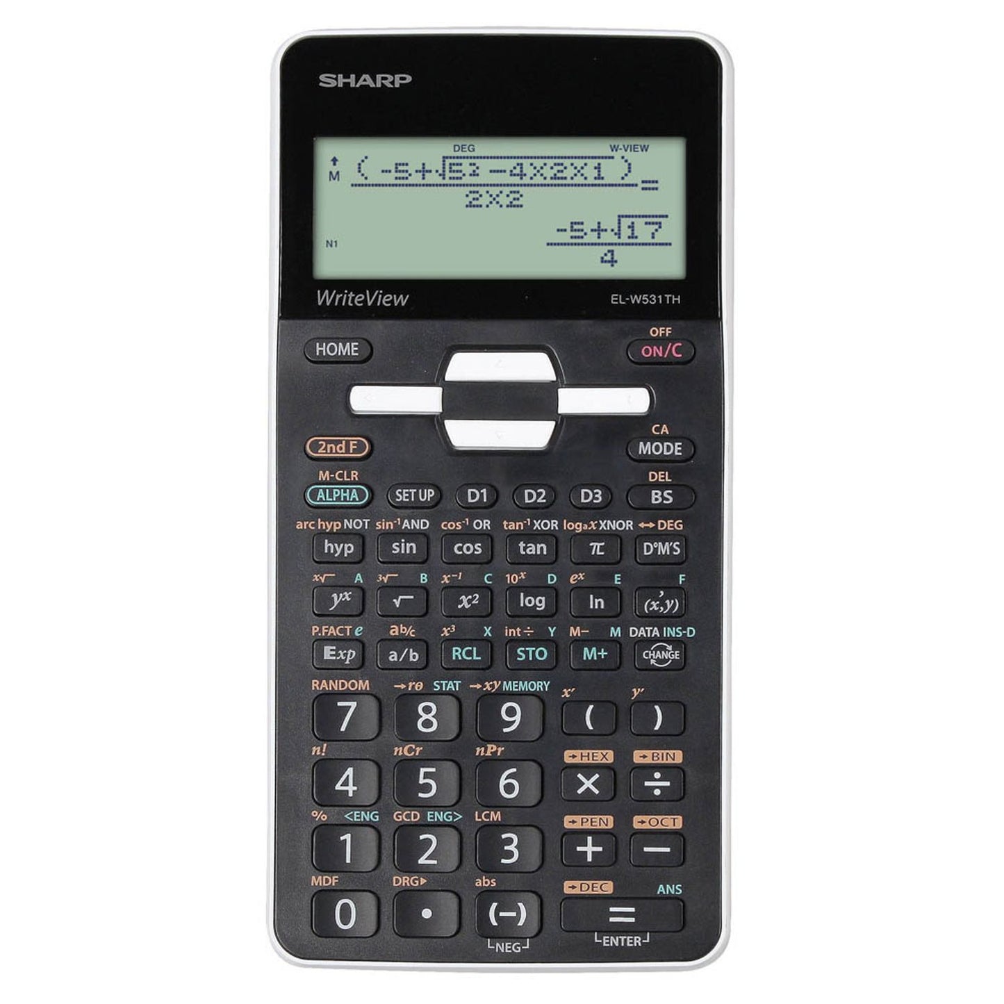 SHARP EL-W531TG Wissenschaftlicher Taschenrechner schwarz/weiß | SH-ELW531TGWH