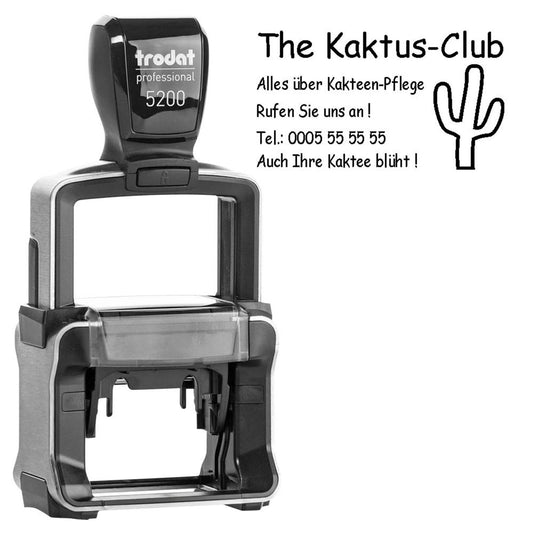 trodat Textstempel, individualisierbar 5200 selbstfärbend schwarz Logo