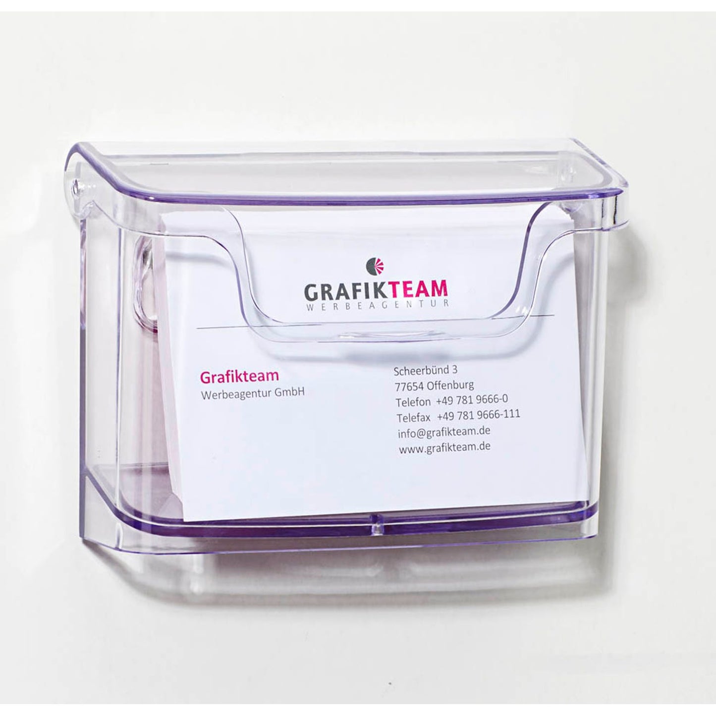 SIGEL Wandprospekthalter transparent bis 96,0 x 60,0 mm | LH326
