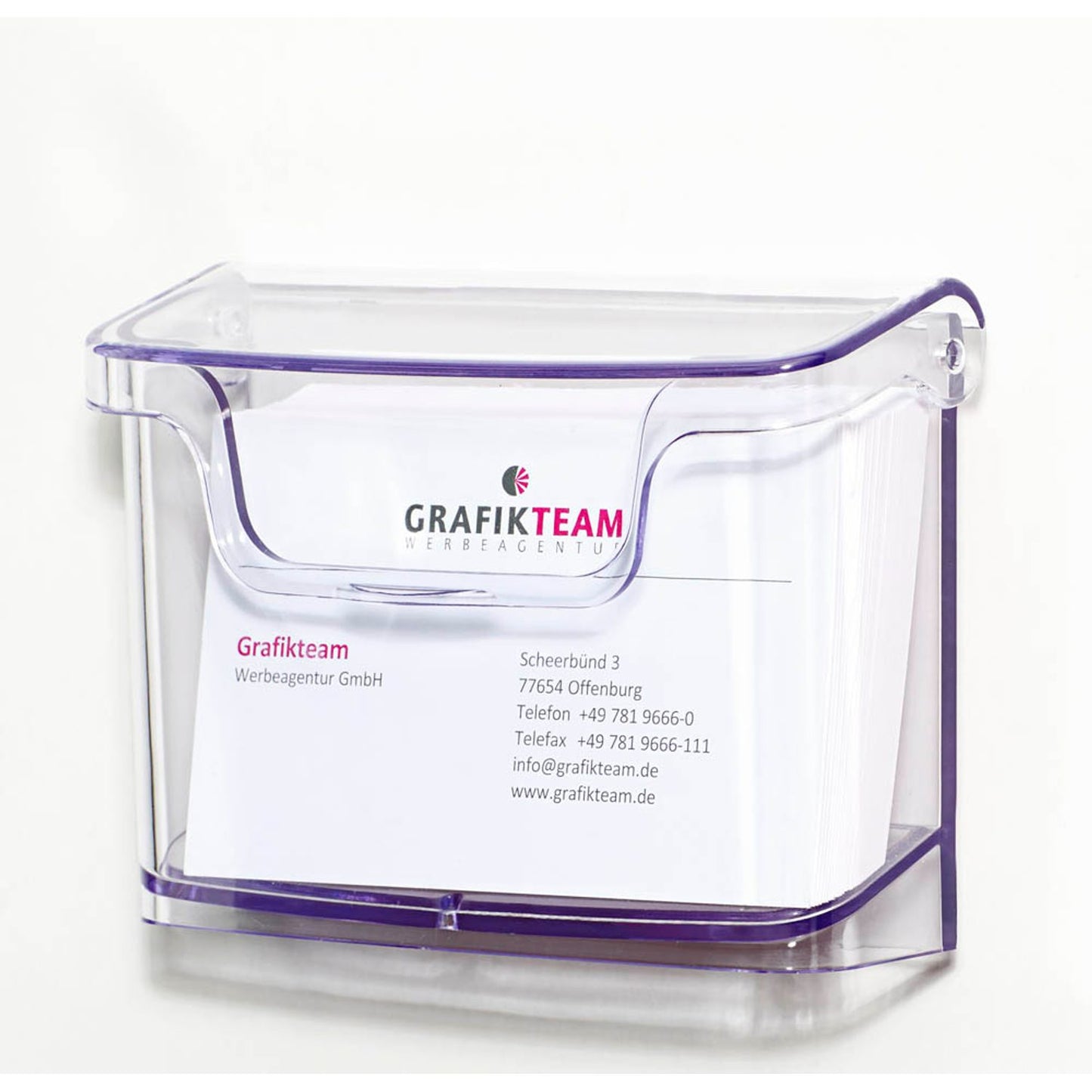 SIGEL Wandprospekthalter transparent bis 96,0 x 60,0 mm | LH326