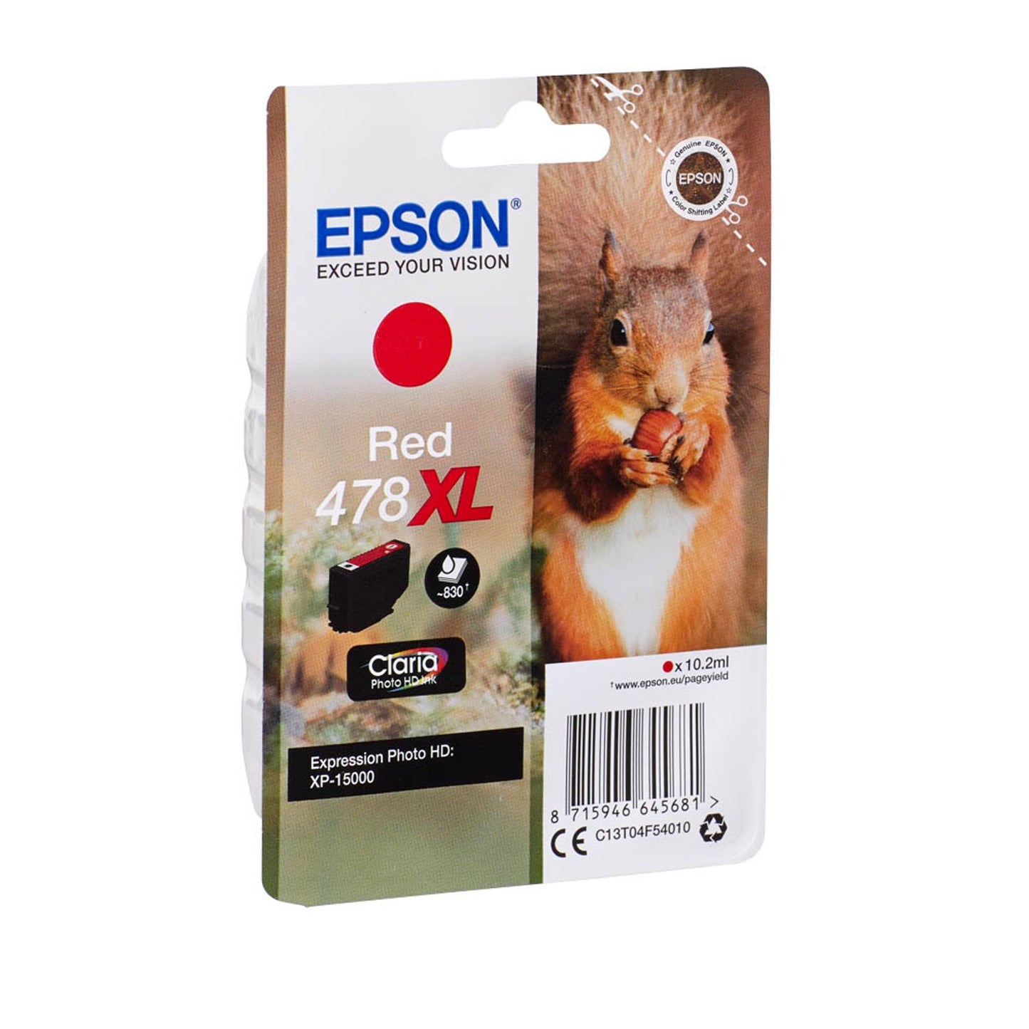 EPSON 478XL/T04F54 rot Druckerpatrone | C13T04F54010