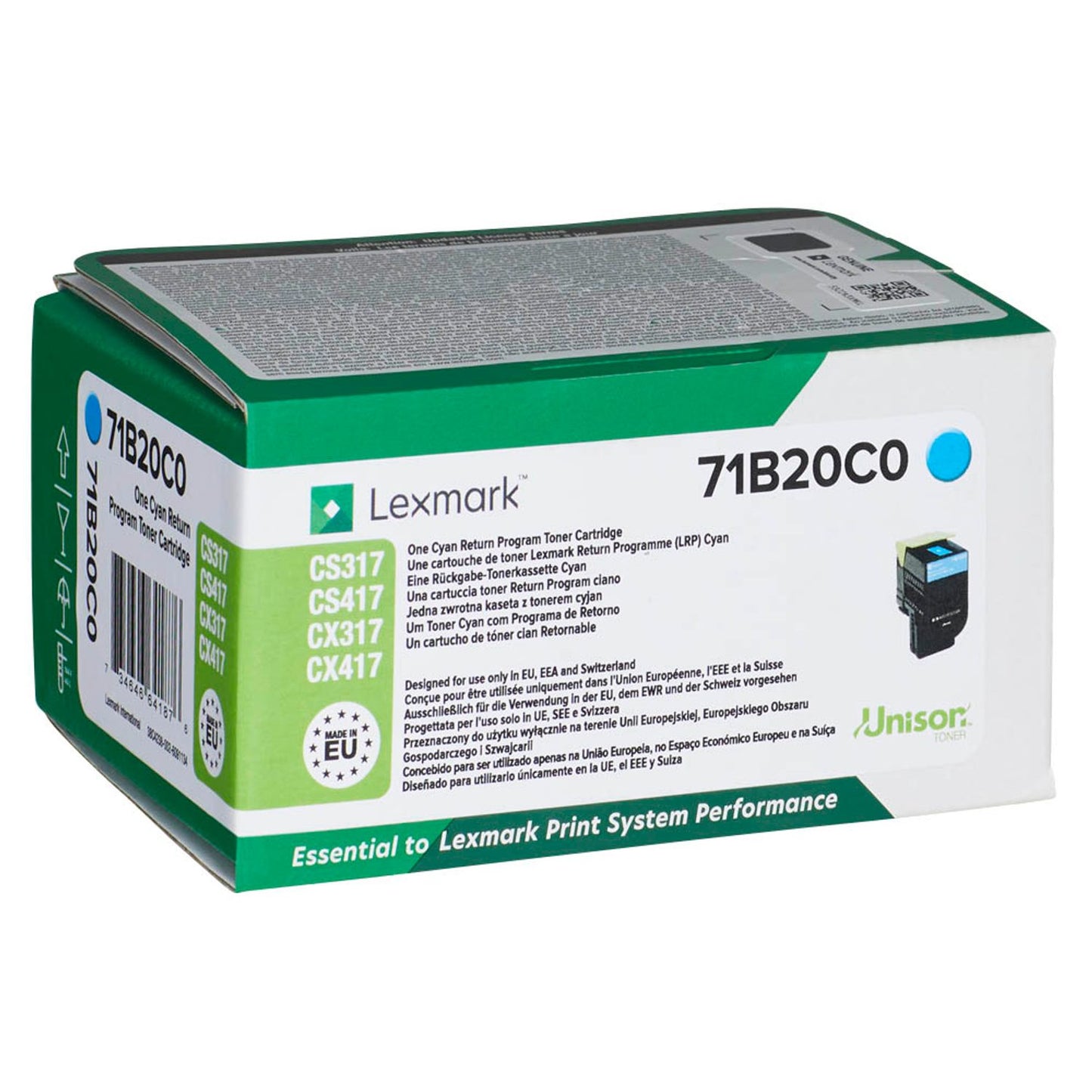 Lexmark cyan Toner | 71B20C0