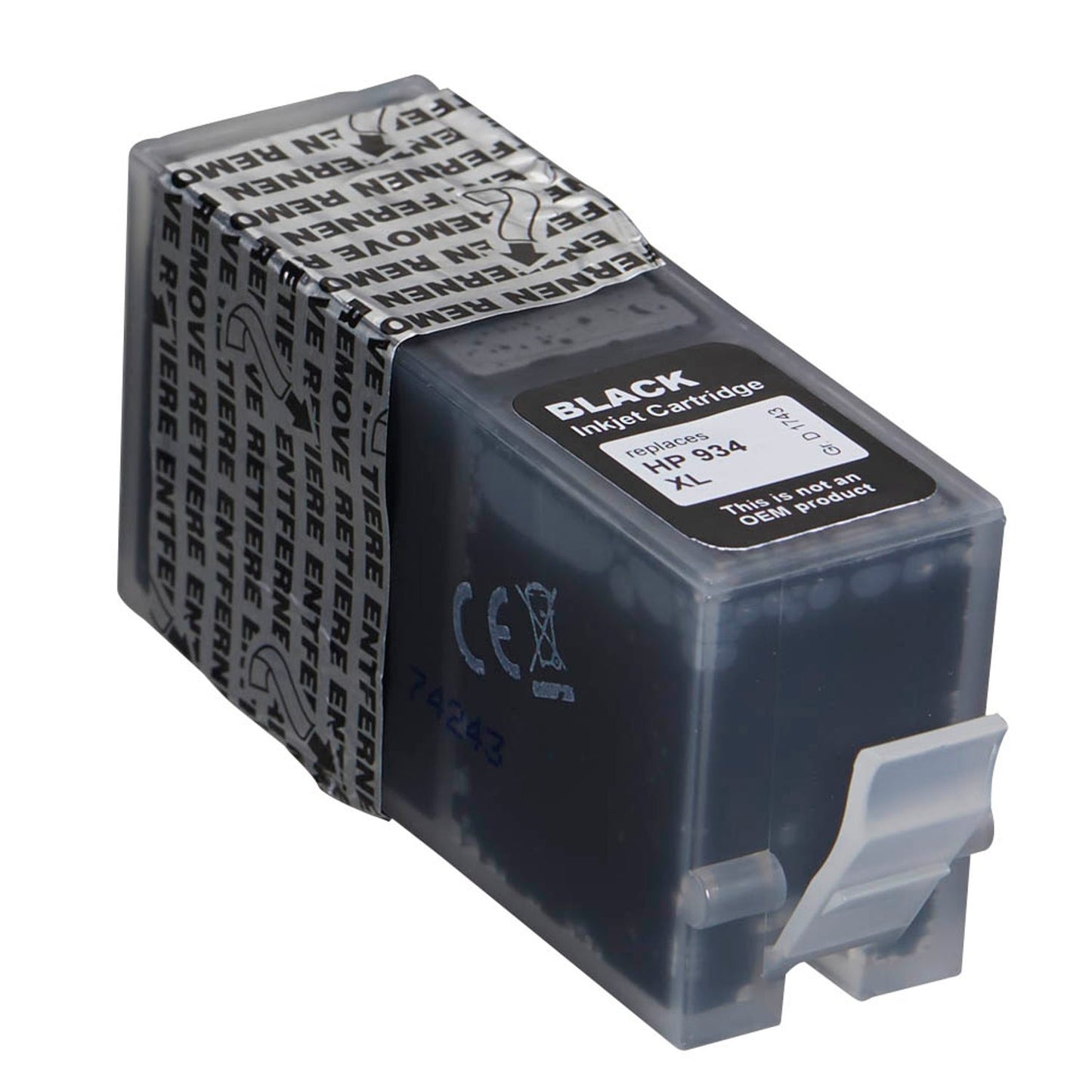 dots schwarz Druckerpatrone kompatibel zu HP 934XL (C2P23AE) | 1743,0001-DOTS