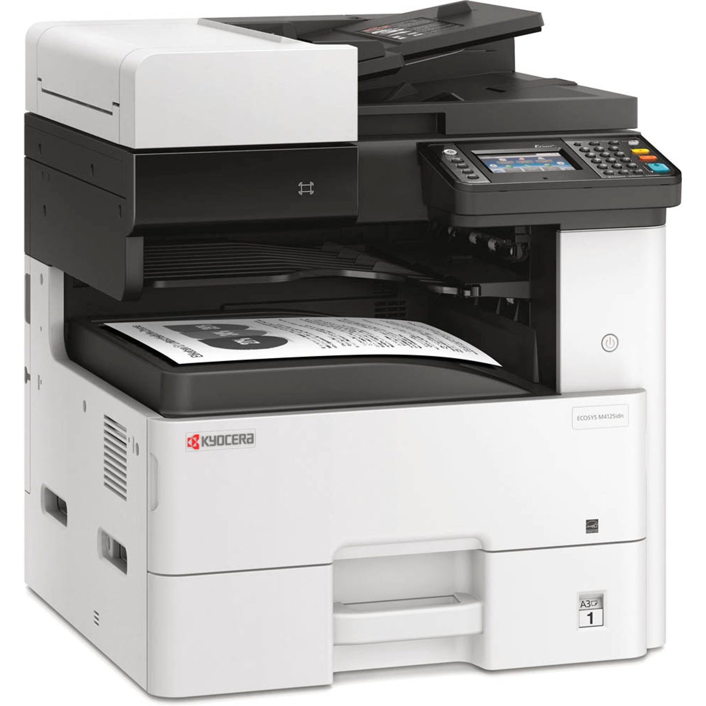 KYOCERA ECOSYS M4125idn Life Plus 3 in 1 Laser-Multifunktionsdrucker grau | 870B61102P23NL3