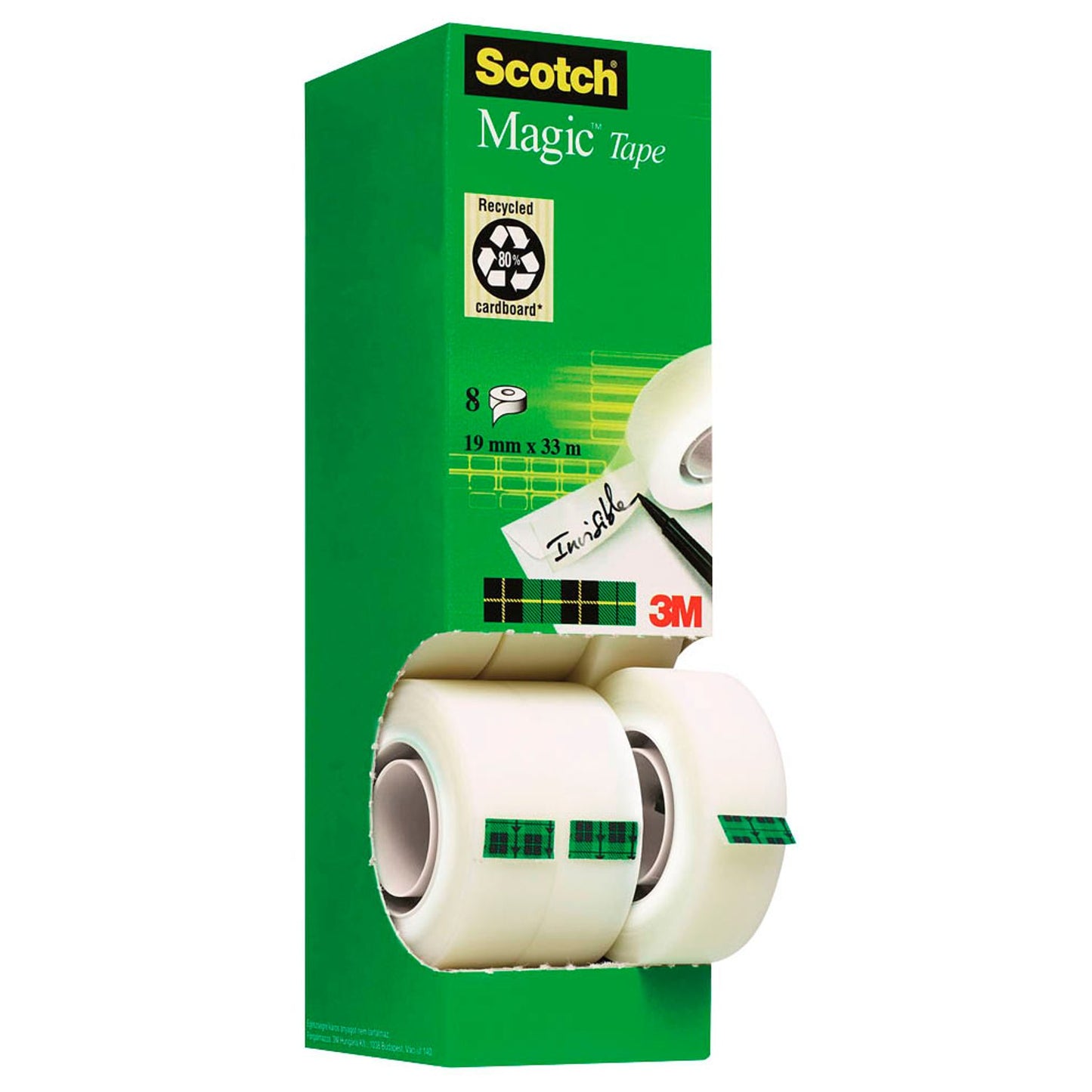 Scotch Magic™ Tape Klebefilm matt 19,0 mm x 33,0 m | 8-1933R8 | 1 Pack = 8 Rollen