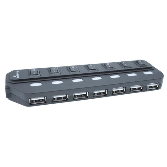 MediaRange USB-Hub 7-fach schwarz | MRCS504