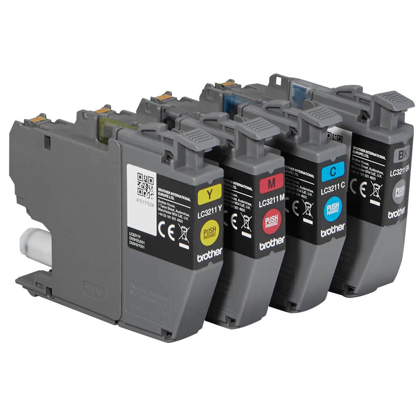 brother LC-3211VALDR schwarz, cyan, magenta, gelb Druckerpatronen, 4er-Set | LC3211VALDR | 1 Pack = 4 St.
