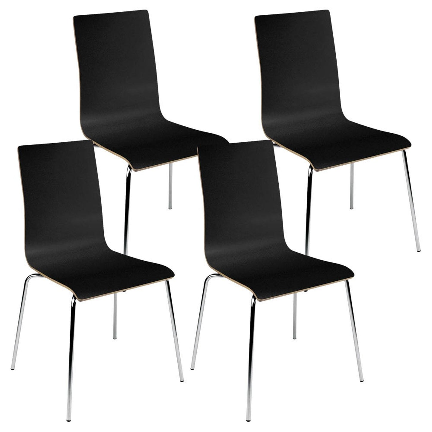 4 Nowy Styl Schalenstühle Cafe VII