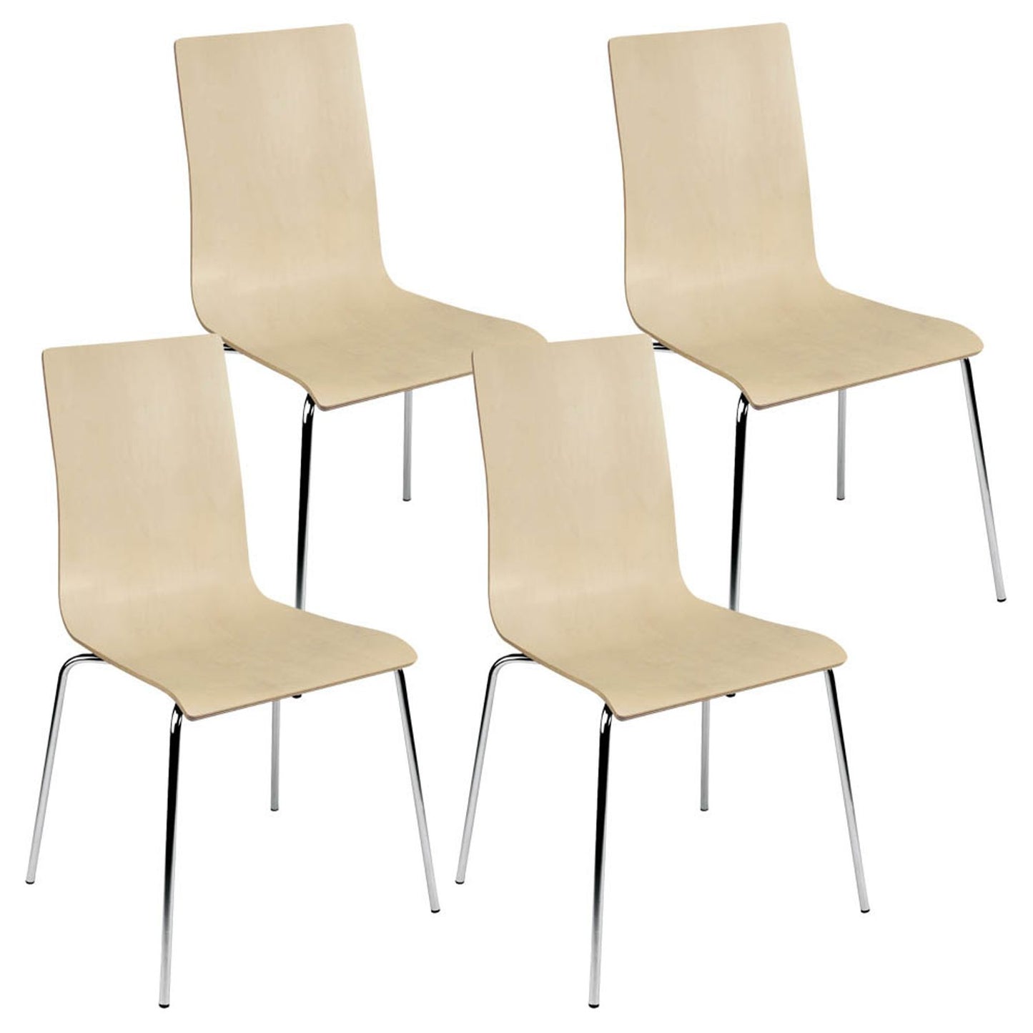 4 Nowy Styl Schalenstühle Cafe VII