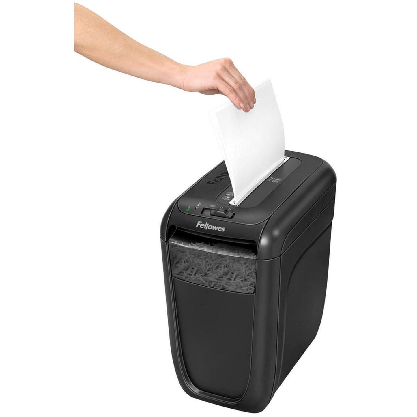 Fellowes Powershred 60Cs Aktenvernichter mit Partikelschnitt P-4, 4 x 40 mm, bis , schwarz | 4606101