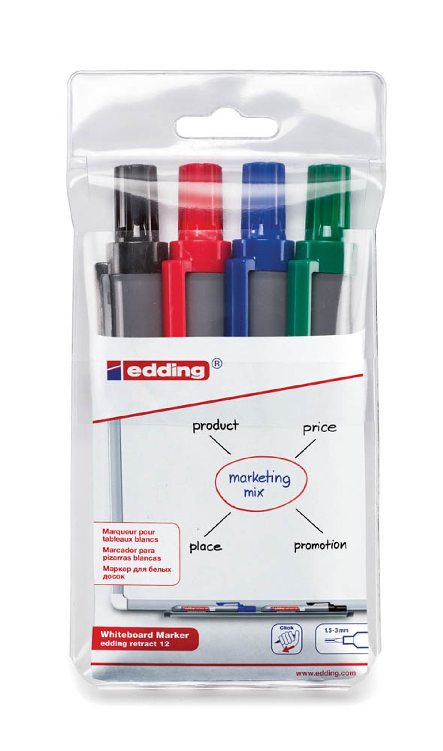 edding retract 12 Whiteboard-Marker 1,5 - 3,0 mm