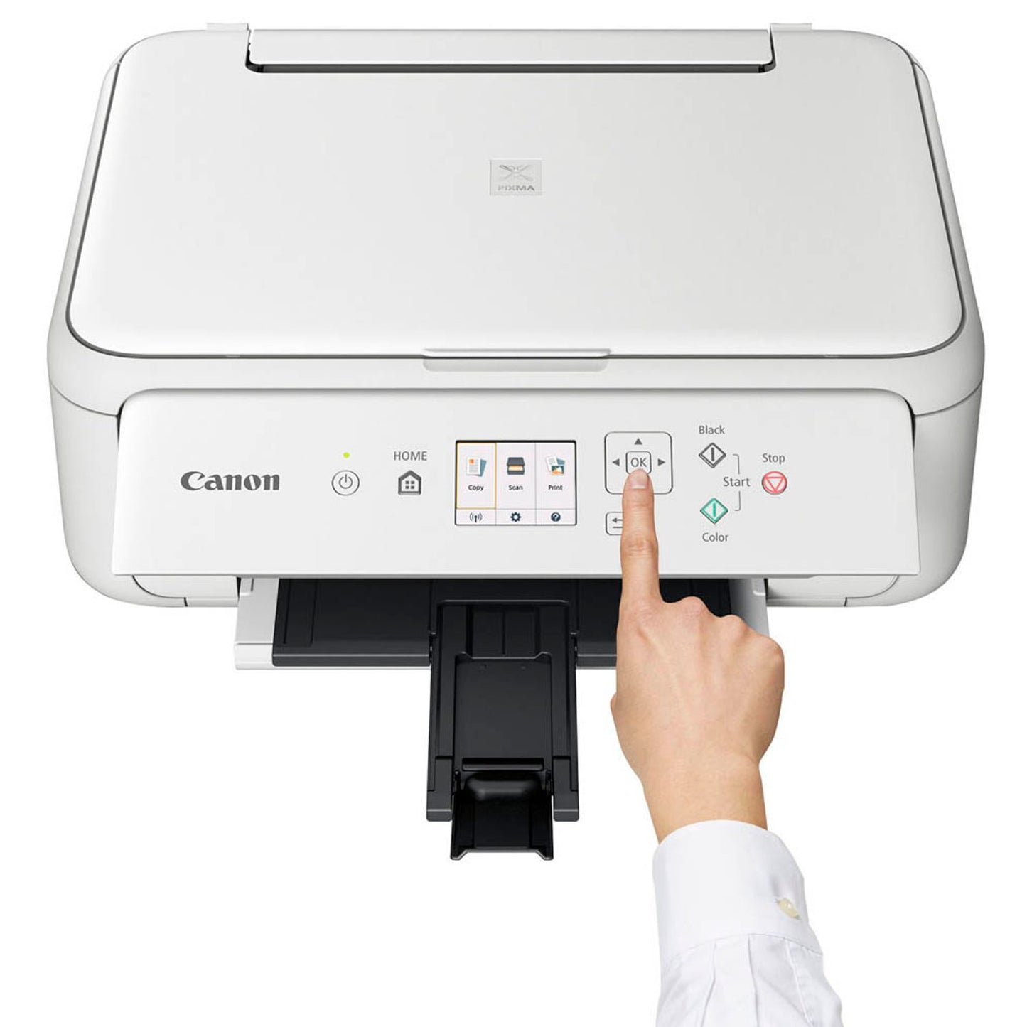 Canon PIXMA TS5151 3 in 1 Tintenstrahl-Multifunktionsdrucker weiß | 2228C026