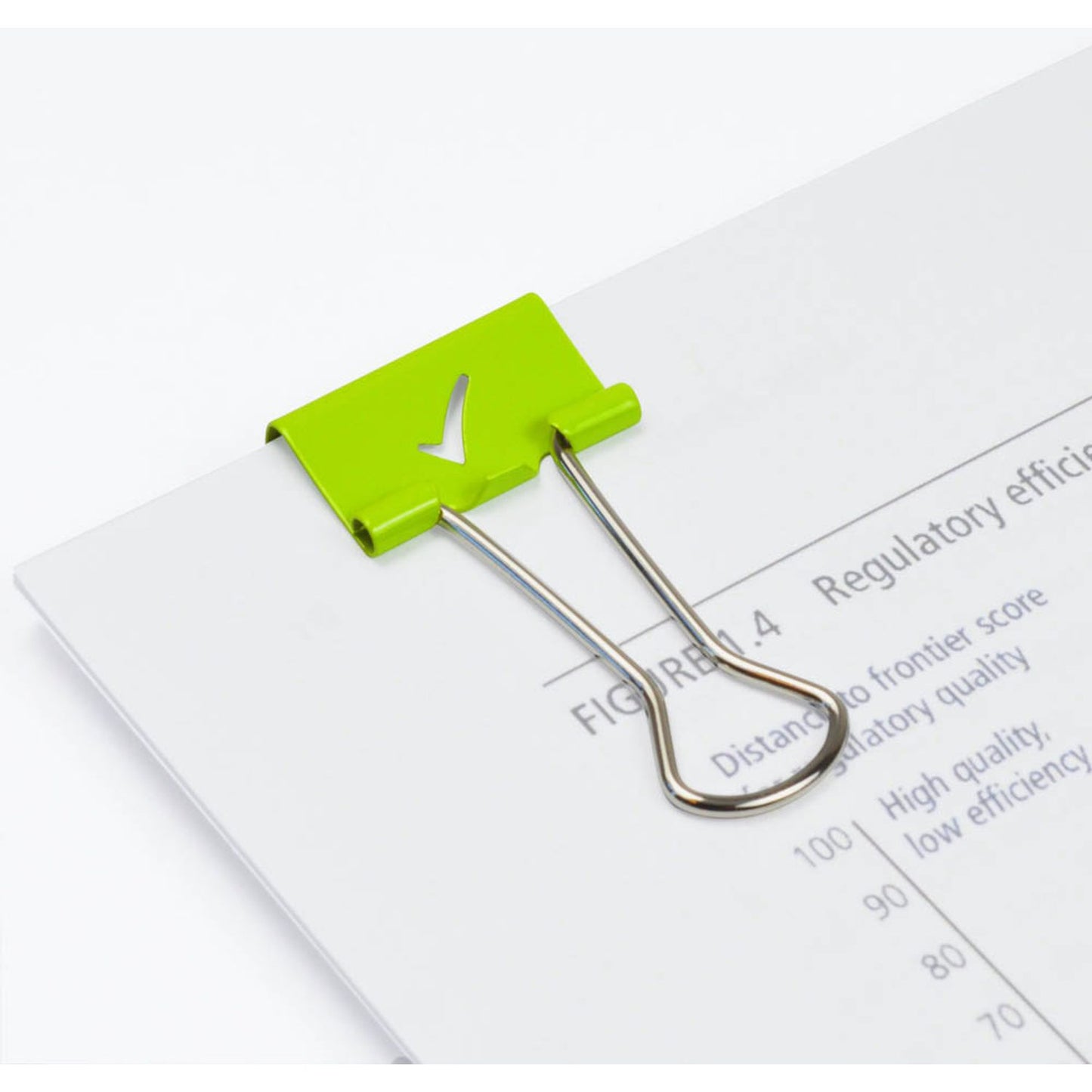 RAPESCO® Foldbackklammern Häkchen grün 1,9 cm | 1421 | 1 Pack = 80 St.
