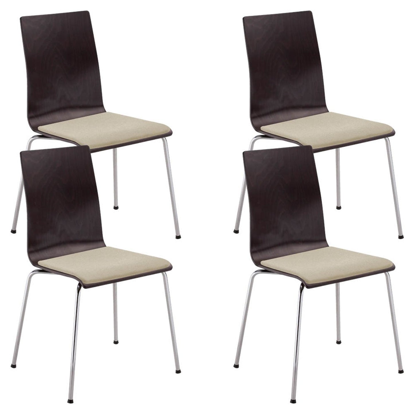 4 Nowy Styl Schalenstühle Cafe VII wenge