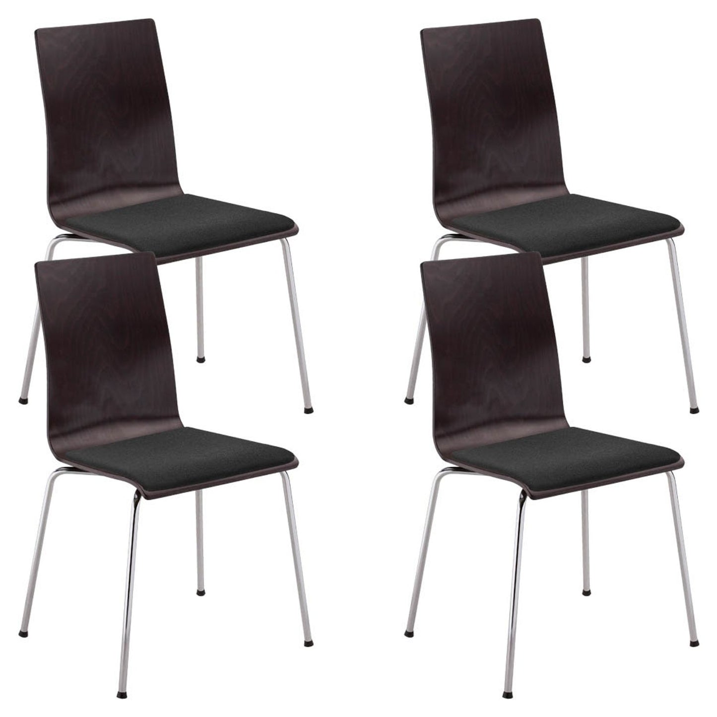 4 Nowy Styl Schalenstühle Cafe VII wenge