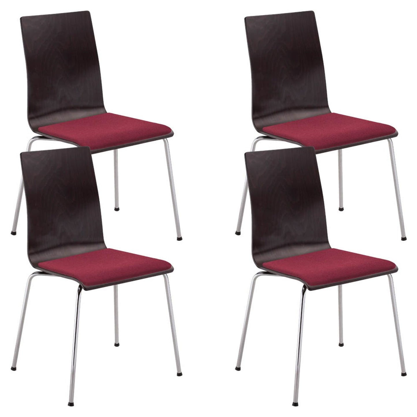 4 Nowy Styl Schalenstühle Cafe VII wenge