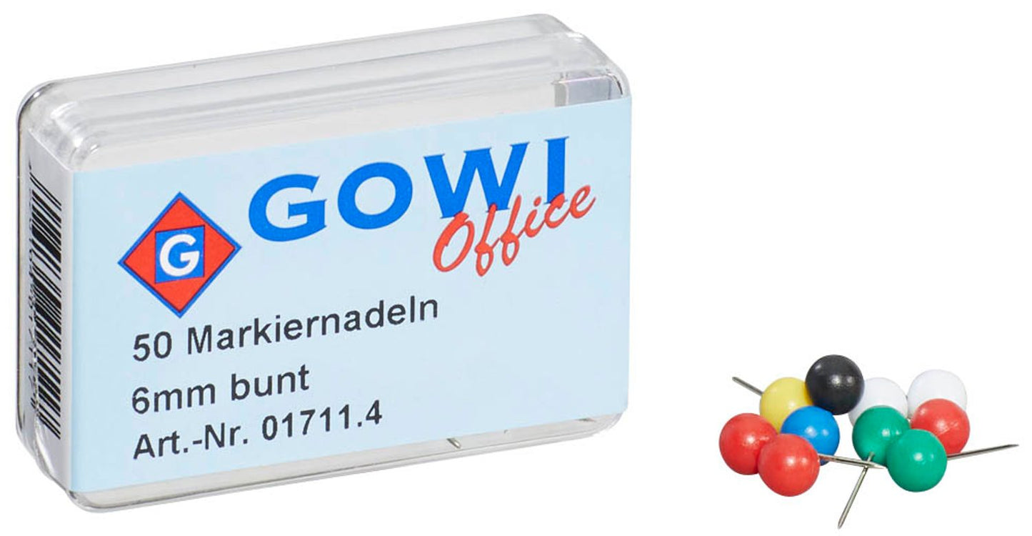 Gowi Pinnnadeln farbsortiert